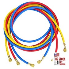 Upgrade 22988 1/4" Refrigerant Charging Hose,96"(8FT), Standard 1/4" Flare