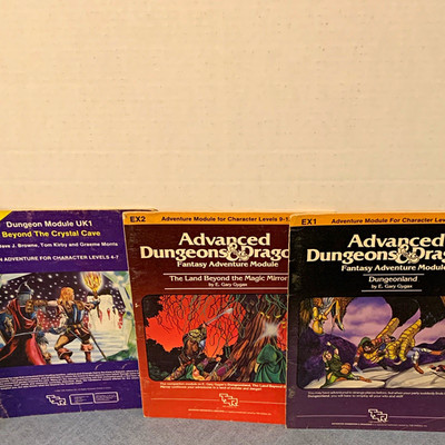 TSR Advanced Dungeons & Dragons EX1 Dungeonland Adventure Module 1983