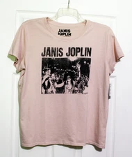 Lucky Brand Women's L Janis Joplin Rose Tee Shirt Top  NWT
