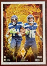 2024 Panini Phoenix DK Metcalf Tyler Lockett Treasured Tandems White Shimmer SSP