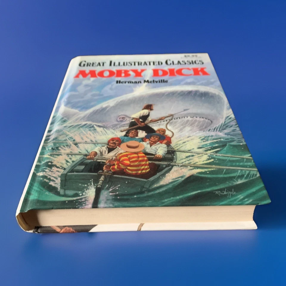 Great Illustrated Classics Series Moby Dick by Herman Melville Hardcover Book Foto 2 de 4