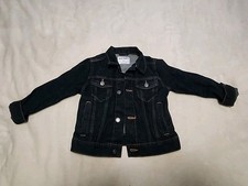 Old Navy Classic Navy Denim Jacket - Girls S 6-7 pre-owned Upsta14