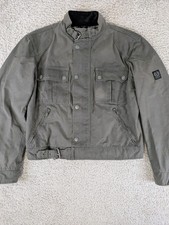 Belstaff Giacca Moto Cotone cerato  Modello Brooklands taglia L