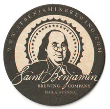 Saint Benjamin Brewing Co   Beer Coaster Phil...