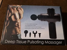 Renew Deep Tissue Pulsating Massager with Attachments  