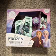 Disney Frozen Adjustable Jr. Skate Combo Adjustable Roller Skates Set for Girls