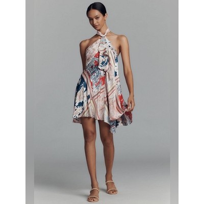 anthropologie maeve dress Maeve Charlette Mock-Neck Midi Slip Dress