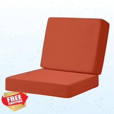 Iheqard 24" Deep Seat Cushion Spice Waterproof Fade Resistant