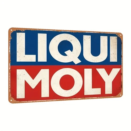 [ Vintage Liqui Moly Sign] Vintage "Liqui Moly" Tin Metal Signs Home Décor 8x12