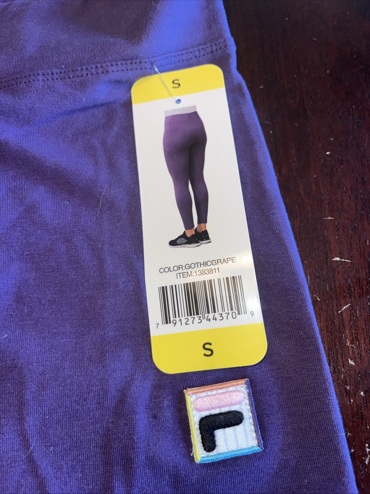 Leggings donna Fila piccolo viola uva gotica