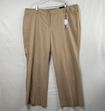 Lane Bryant Pants Womens size 26 Tan Flare Leg Career Trouser Slacks Stretch New