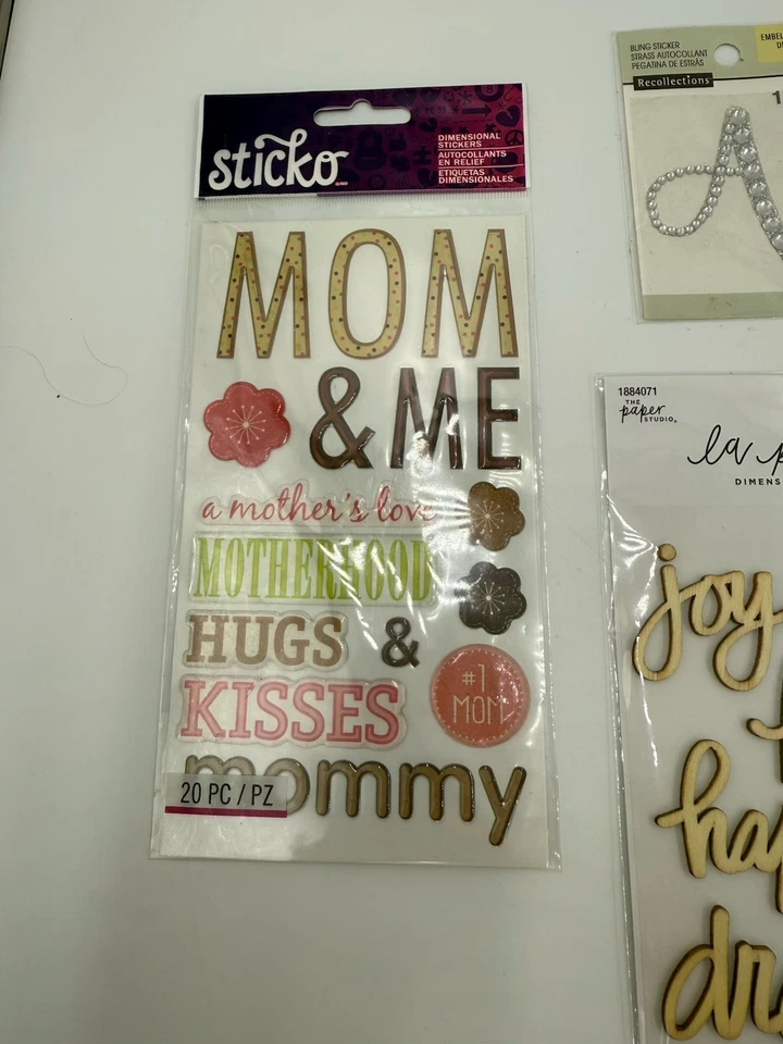 Sticker Lot- 7 Packs Dimensional Stickers- Variety Of Different Stickers - Image 2 of 4