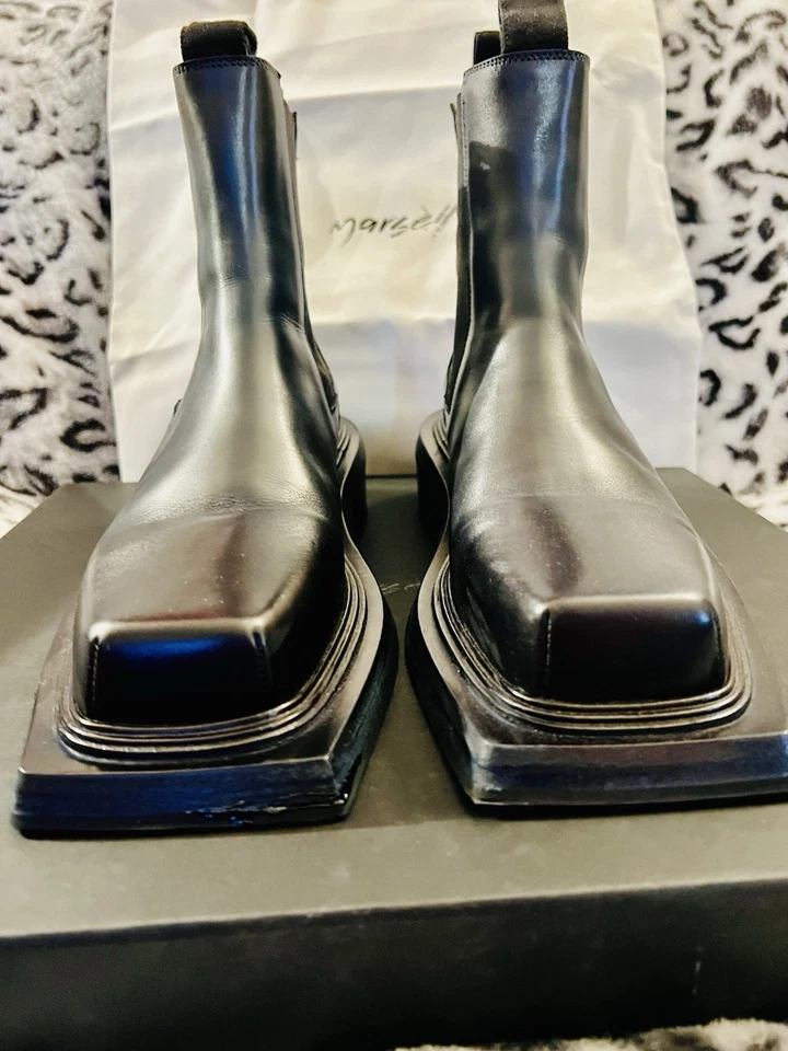 Botas Chelsea Marsèll Azul Marino Cassettino Talla 40 EE. UU. 7 Ventas al por menor a 1.300 Foto 4 de 4