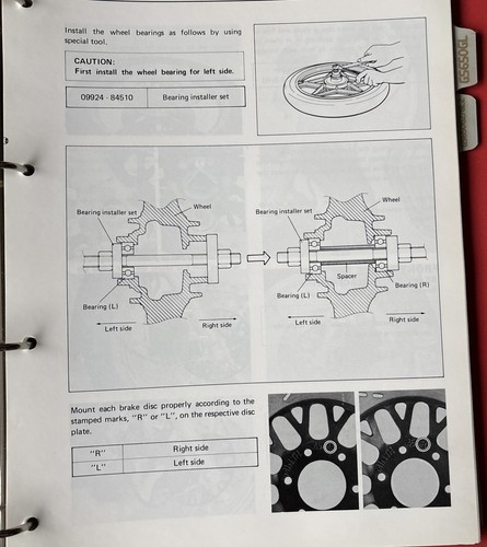Suzuki GS650G / GL / GZ / GLZ Service Manual 1981 With Binder, Nice! - Picture 11 of 12