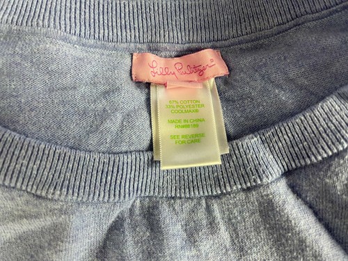 Lilly Pulitzer Damara Sweater Tassel Scoop Neck Cotton Blend Long Sleeve Women S - Picture 11 of 12