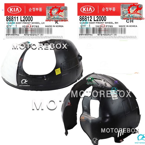 Genuine Fender Liner Front set 2pcs LEFT & RIGHT ⭐OEM⭐ KIA K5 2021-2024 - Picture 6 of 8