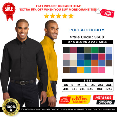 Port Authority S608 Men’s Long Sleeve Easy Care Button Down 