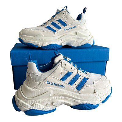 Balenciaga Adidas Triple S Sneaker Größe 6 39 weiß / blau Balenciaga Turnschuhe