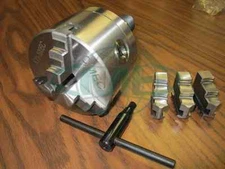 4" 3-JAW SELF-CENTERING LATHE CHUCK 5C Shank extra Jaws #0403-5C Free Ship USA