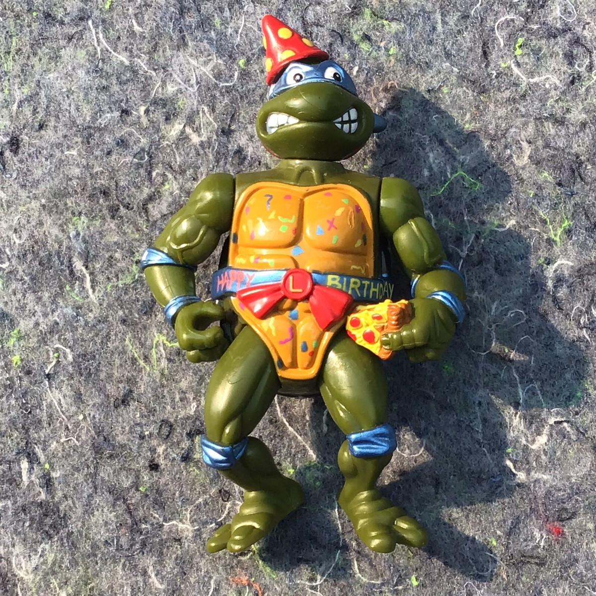 Vtg 1992 TMNT Ninja Turtle Happy Birthday Leonardo Figure Vtg 1992 TMNT Ninja Turtle Happy Birthday Leonardo Figure
