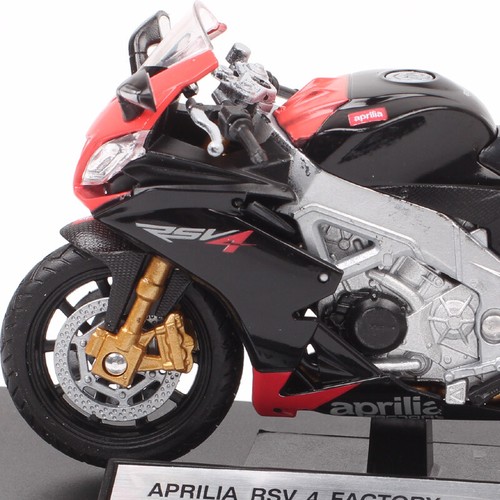 Welly Scale 1/18 Aprilia RSV 4 Factory Motorcycle Model Bike Diecast Toy Red - Picture 10 of 12