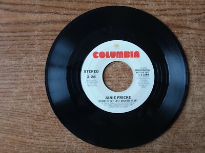 PROMO 1980 MINT-EXC+Janie Fricke-Down To My Last Broken Heart  11384 45
