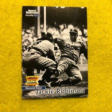 JACKIE ROBINSON DODGERS , 1999 FLEER GREATS OF THE GAME MLB BASEBALL CARD # 42