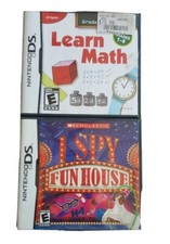  Learn Math: Grade School Math (Nintendo DS, 2009) + I Spy Fun House Game