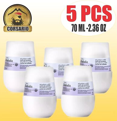 Natura Todo dia Leite de algodao Desodorante roll on - Cotton milk Deodorant X 5