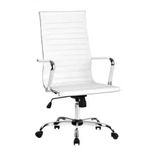 NNEDSZ Gaming Office Chair Computer Desk Chairs Home Work Study White High Back