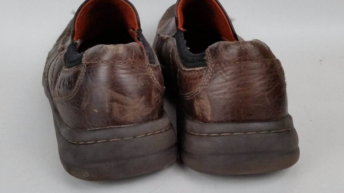 Clarks Men\'s Size 10.5 Medium Niland Energy Brown Leather Slip On Loafers 26169020_3.jpg?v=1703282084&  main image 4