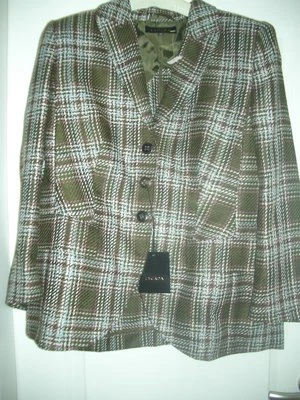 LUXUS Escada Couture LANDHAUS Blazer Jagd grün Tweed KARO 42/44 1180,-Golf Club  - Bild 1 von 3