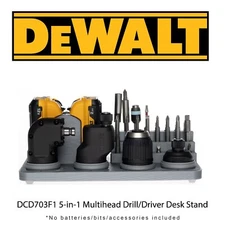 DeWALT DCD703F1 5-in-1 Drill/Driver Desk Workbench 12V Battery Bit Organizer