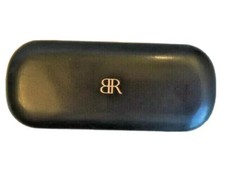 Banana Republic Designer Sunglass Hard Case Black Faux Leather Clamshell Exc Con