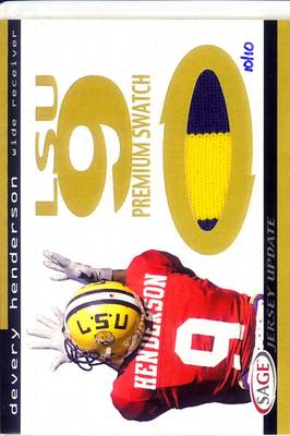 devery henderson rookie rc draft jersey patch lsu bengal tigers 2c college 10/10