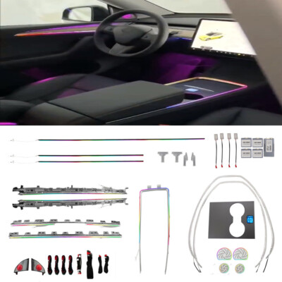 256 Color for 21-22 Model3 Gradient Active Ambient Lighting Atmosphere Light