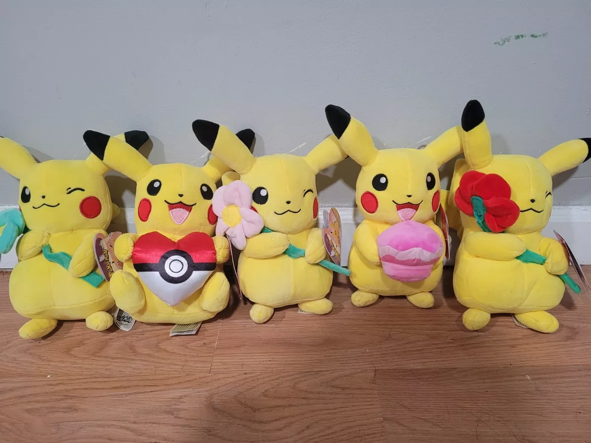 Pokemon Valentines Bundle with Candy Pikachu Cupcake Heart Flower