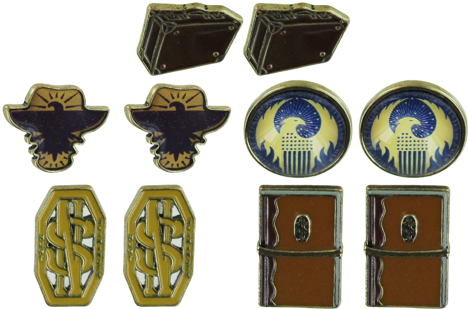 Фантастические звери и где их найти Набор сережек из 5 упаковок 2290₽