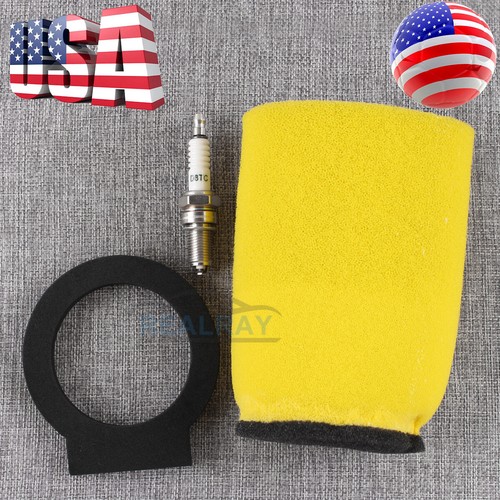 NEW Air Filter & Spark Plug For Yamaha Big Bear 350 YFM350 4x4 #1YW