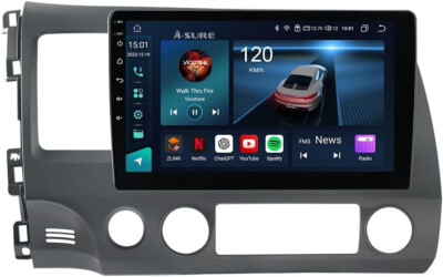 ASURE 10.1 '' Car Stereo GPS Navigation Unit for Honda Civic VIII 2006-2011 2958