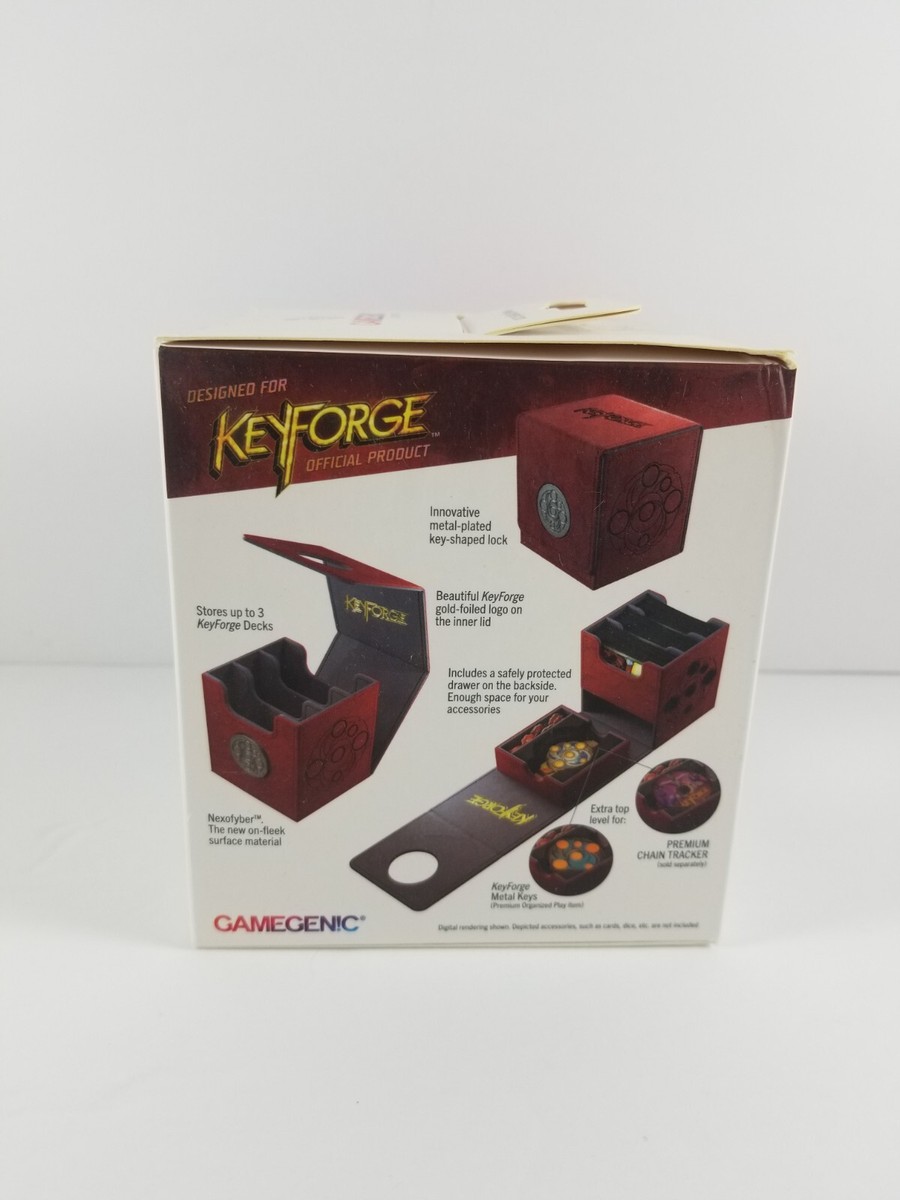 Vaultx Deck Box KeyForge Vault Deck Box - Black Premium Storage For ...