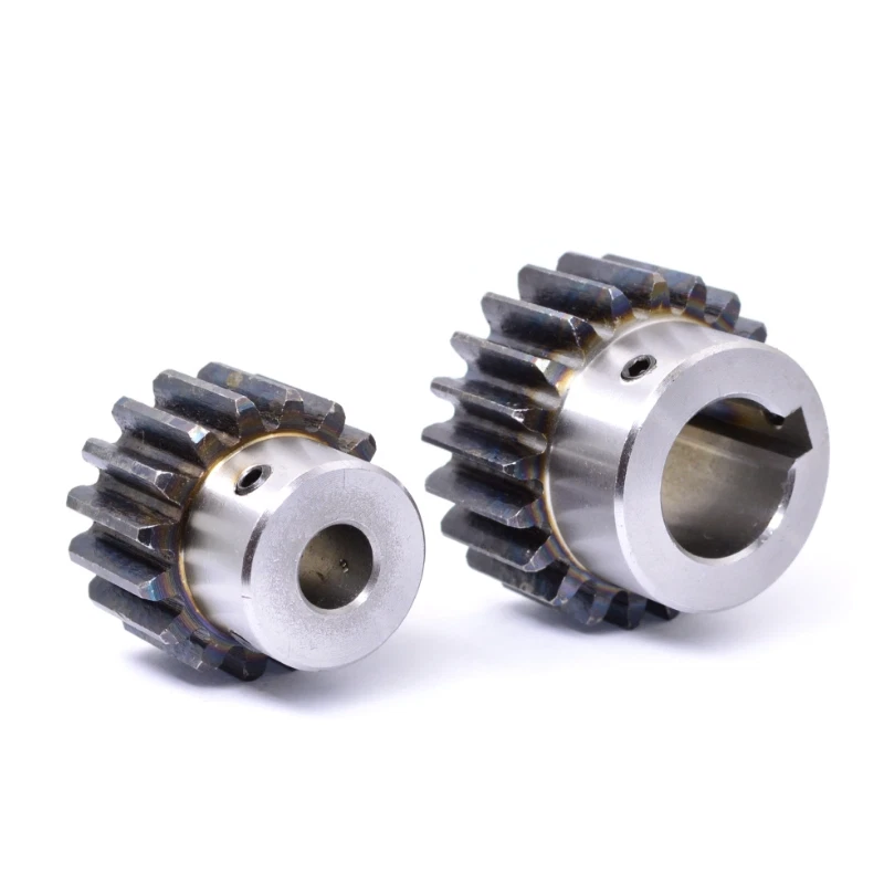 Gerade Stirnrad Zahnrad 45# Stahl 2 Modul 12-24 Zähne Motor Zahnräder - Bild 3 von 4