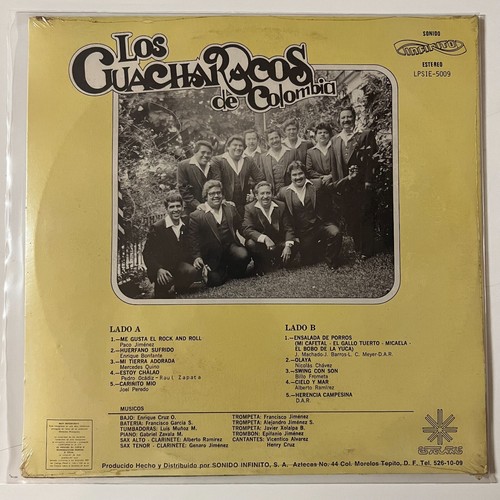 Los Guacharacos De Colombia, 1983 Self Titled Rare Mex Lp Factory Sealed Rock - Picture 2 of 2