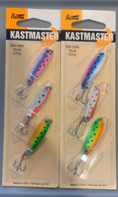 2 Packs Acme Kastmaster 3 Pack Assortment Kit 1/8oz SW1054