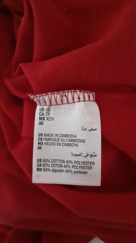Charter Club Red Pajama Top Short Sleeve XL 50" BUST - Picture 4 of 6