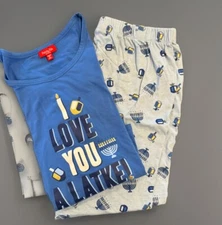Women’s Hanukkah Pajamas XL I Love You A Latke Family Pjs For Macys