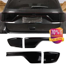 4X Blackened Rear Tail Light Covers Trim Deco For Dodge Durango 14+ Accessories