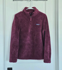 Patagonia Worn Wear Better Sweater Women's Purple Fleece 1/4 Zip Jacket M