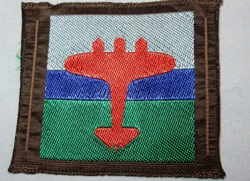 AIR FORMATION SIGNALS 11st AIR SUPPORT SILK FORMATION SIGN BADGE PATCH POST WW2