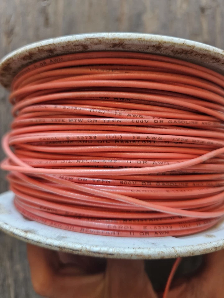 Carol #18 AWG  Stranded THHN/THWN/MTW 600V Red - 400+ ft Nylon Armored - Image 3 of 4